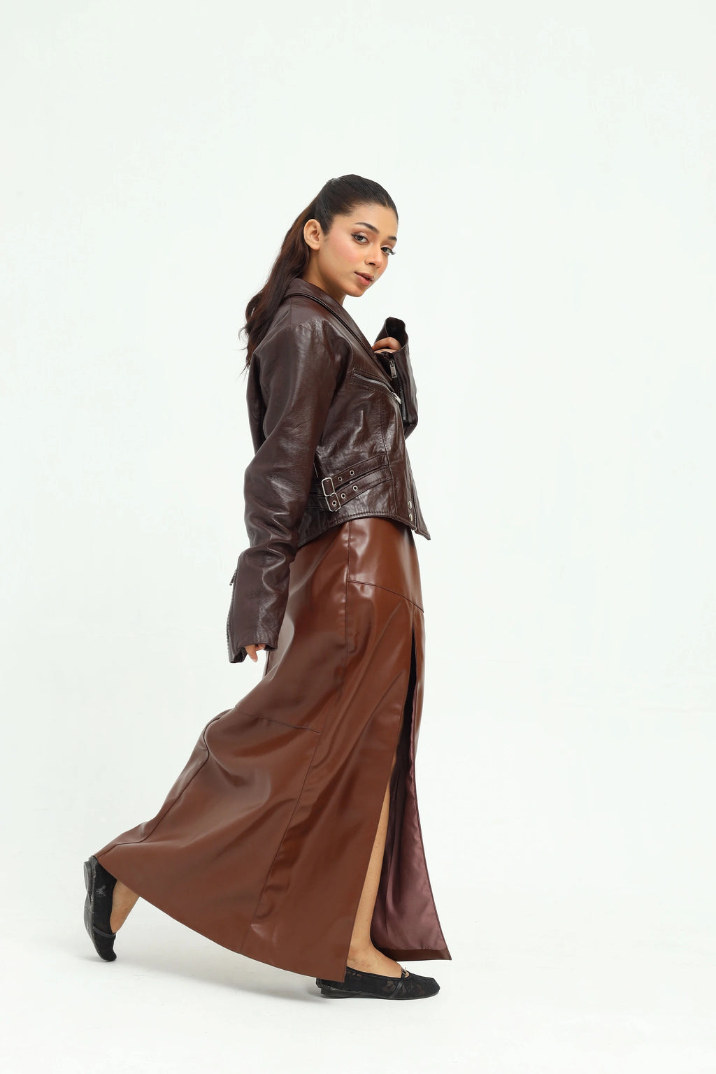 Ravelle Cropped Biker Jacket