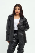 Veyra Leather Blazer