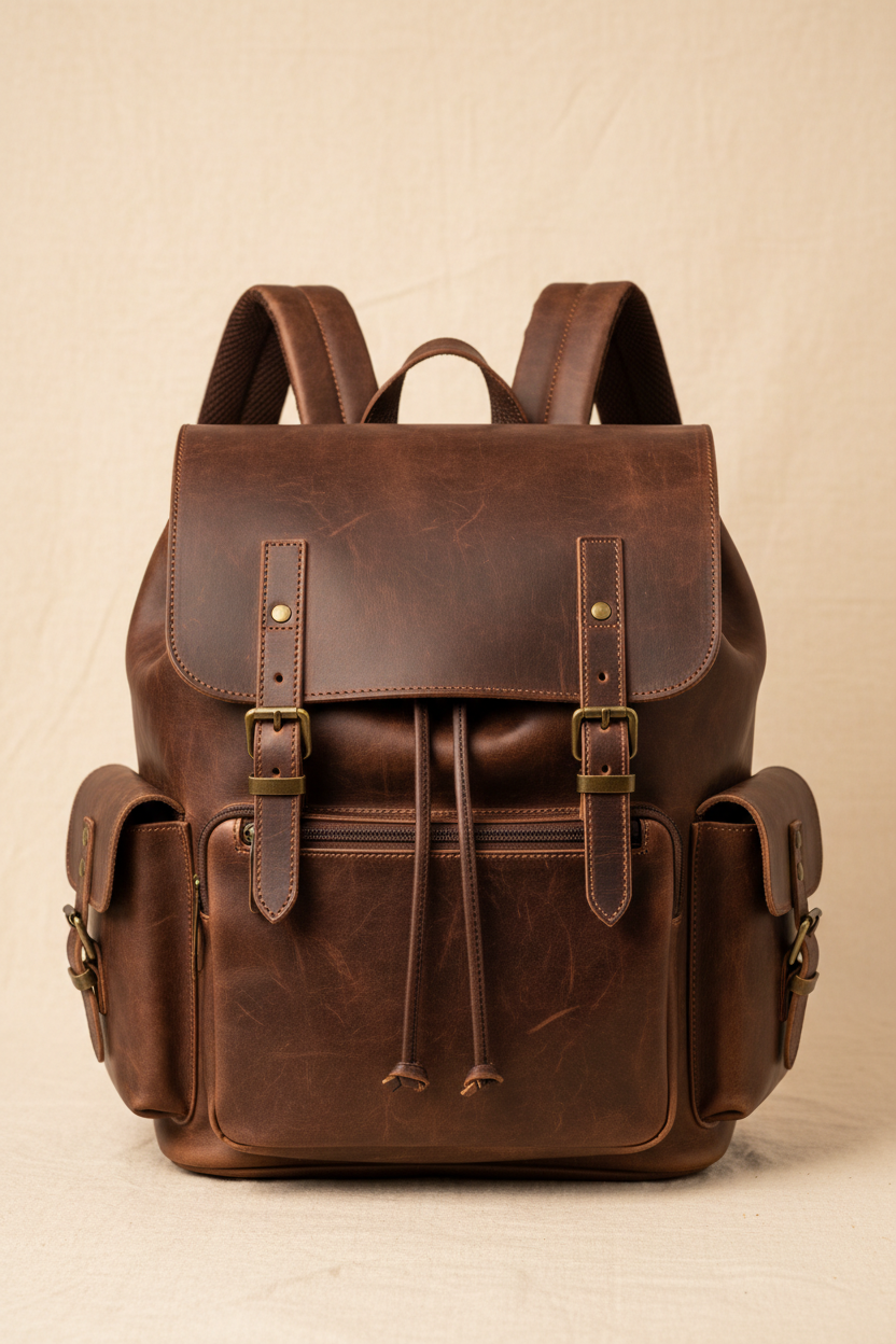Attock Leather Backpack